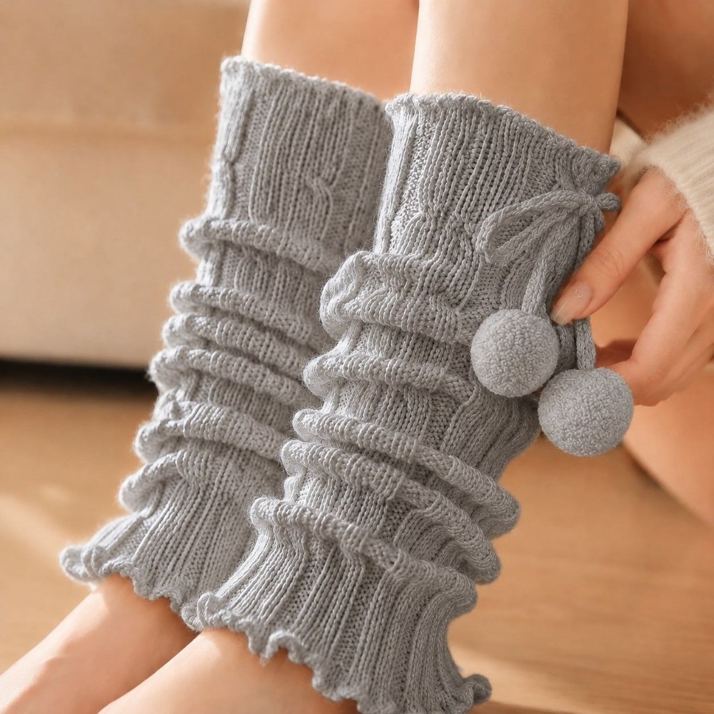 Boot Sock Slouchy - Calentadores de piernas de punto con
