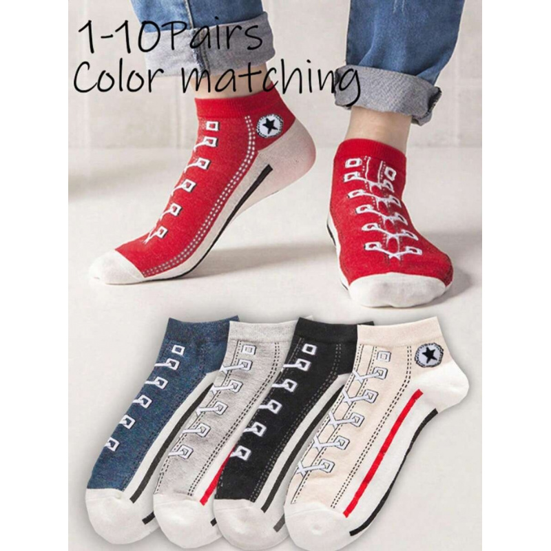 Ankle Sock Low Cut - 5/10 pares de calcetines tobilleros transpirables
