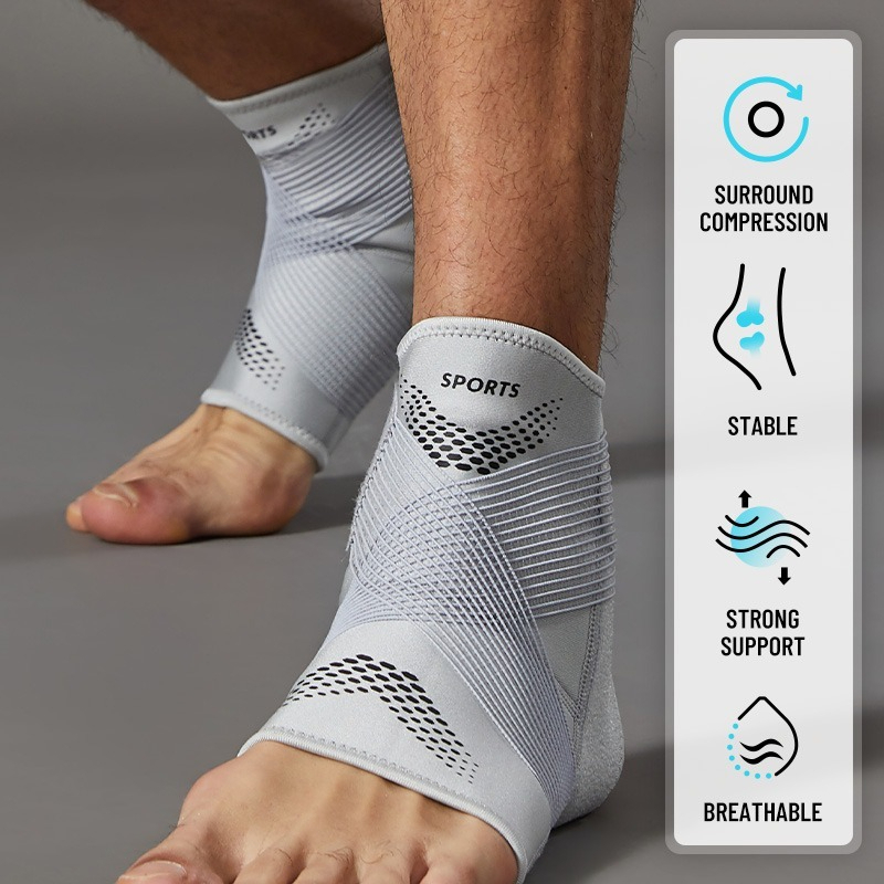 Ankle Brace Sock - 1 tobillera ajustable sin punta, calcetines