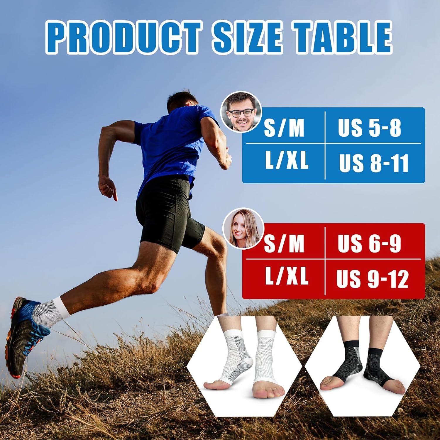 1 par de calcetines para neuro - Ankle Brace Sock reseña y precio