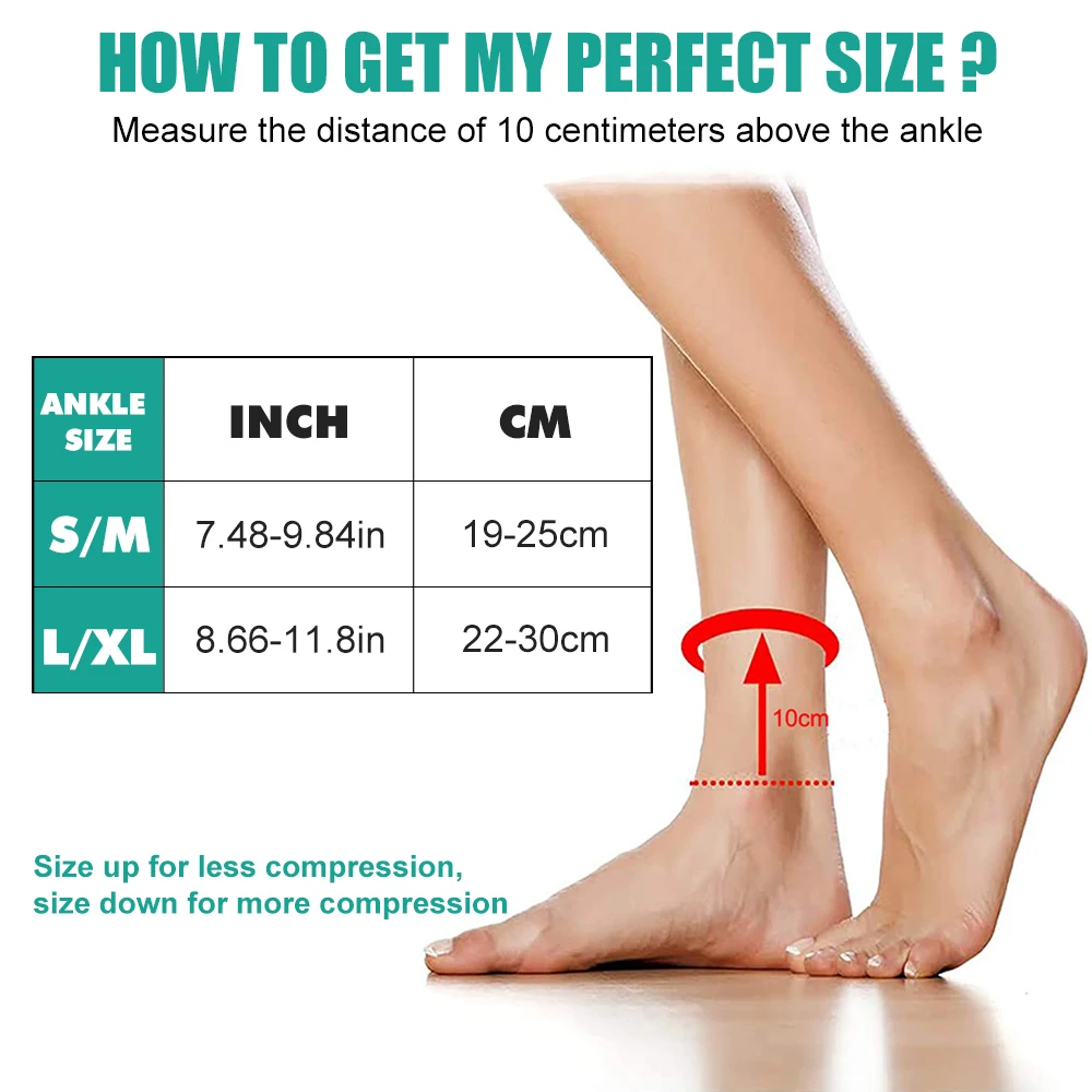 1 par de calcetines para fasci - Ankle Brace Sock reseña y precio